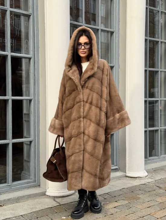 Норковая шуба из аукционной норки -  style 