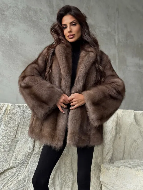 Шуба из меха куницы PREMIUM - фото 7