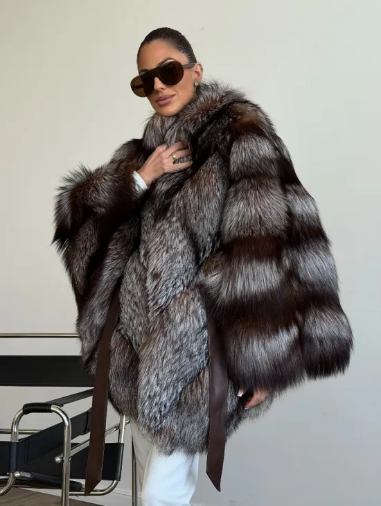 Шуба из лисы - летучая мышь - фото 9