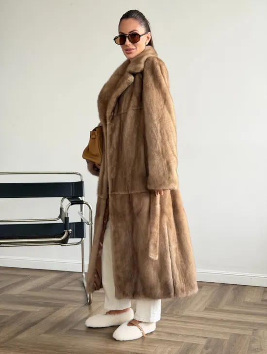 Шуба норковая классика - пастель - фото 9