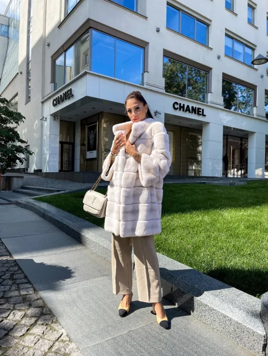 Шуба из кролика рекс - фото 4