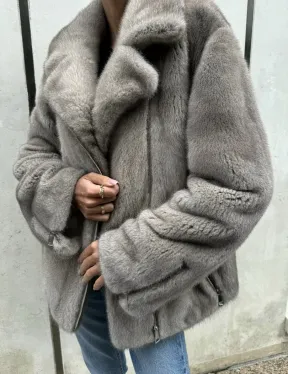 Шуба - косуха из меха норки - фото 4